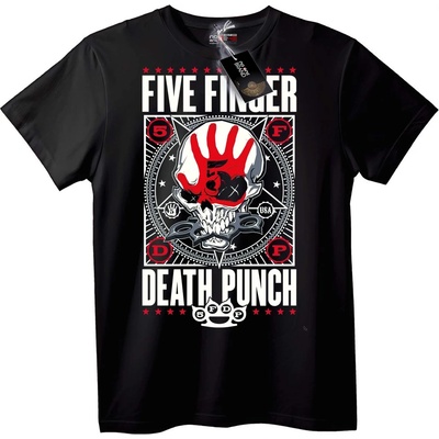 NOONEBRAND Тениска Five Finger Death Punch Skull - L, White