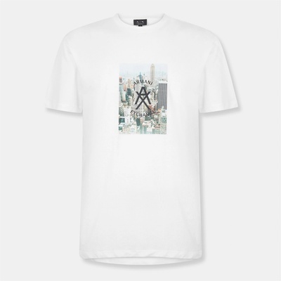 Armani Exchange Тениска Armani Exchange Men's AX Skyline T-Shirt - OFF WHITE