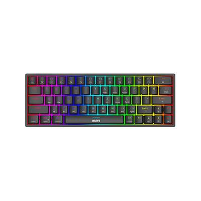 Marvo SHOGO 63, klávesnica US, herná, drôtová (USB), čierna, mechanická, podsvietenie KG955
