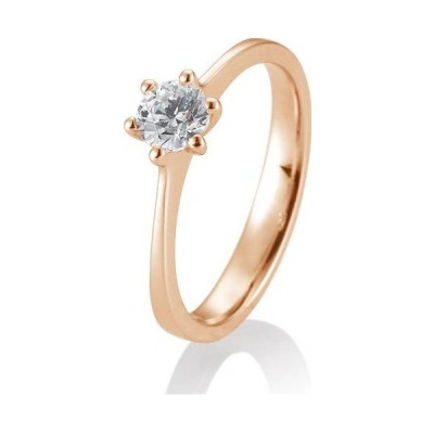 Sofia Diamonds prsteň z ružového zlata s diamantom BE41 84833 R