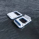 Bestway Плаващ остров Hydro-Force 2 бр. 269 x 182 x 67 см Бяло и синьо (42035721)