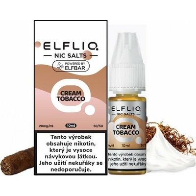 Elf Bar Elfliq Salt Cream Tobacco 3 x 10 ml 20 mg