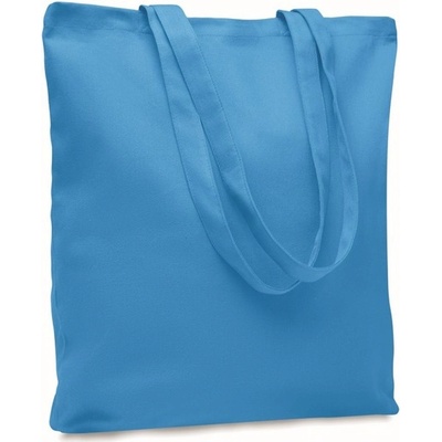 Plátená nákupná taška 270 g/m2, Black, turquoise