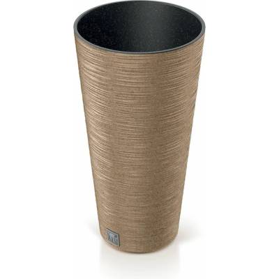 PROSPERPLAST Kvetináč FURU SLIM ECO WOOD 25cm naturo