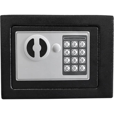 Tracer Compact Guard, LED, Управление на PIN код, Ключ за сигурност, Стомана, Черен метал, Електронен сейф (TRASEJ47640)