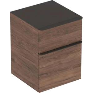 Geberit Smyle Square - Страничен шкаф, 2 чекмеджета, орех хикори 500.357. JR. 1 (500.357.JR.1)