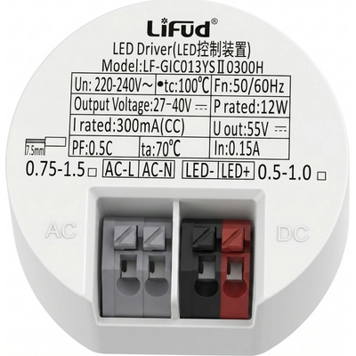 Napájecí zdroj LiFud 12 W, 180-265VAC/24-42VDC, 300 mA