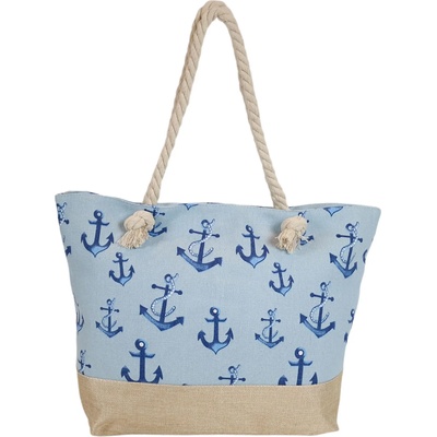 Синя плажна чанта - Esmana