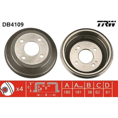 Brzdový buben TRW DB4109
