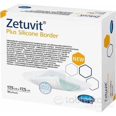 Zetuvit Plus Silicone Border Kompres sterilný (17,5 x 17,5 cm) 10 ks