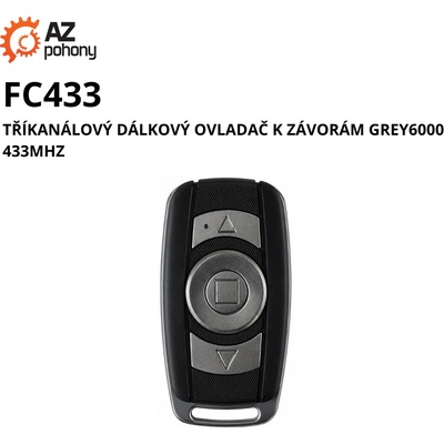FC433 - tříkanálový dálkový ovladač k závorám GREY6000 433MHz