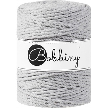 Bobbiny 3PLY Macramé Rope 5 mm 100 m Light Grey юта (TX-E011)