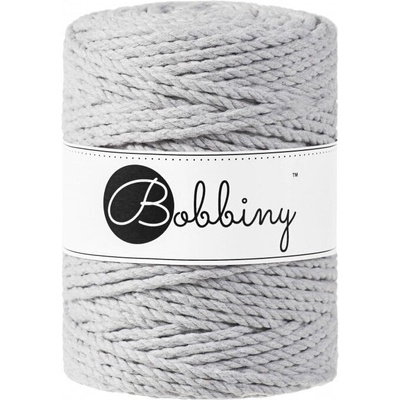 Bobbiny 3PLY Macramé Rope 5 mm 100 m Light Grey юта (TX-E011)