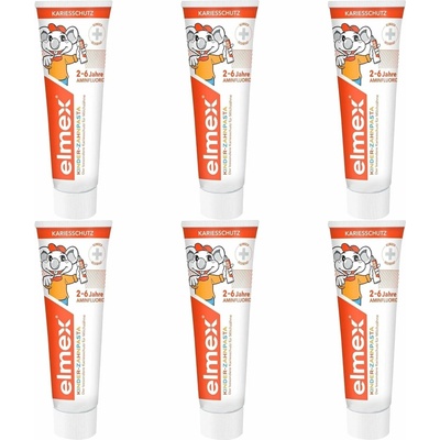 Elmex detská zubná pasta 6 x 50 ml