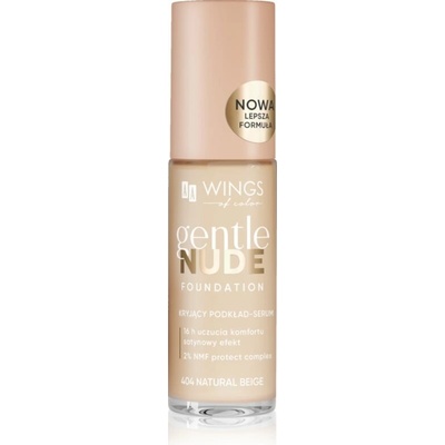 AA Wings of Color Gentle Nude Foundation tekutý make-up s hydratačným účinkom 404 Natural Beige 30 ml