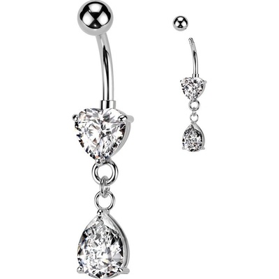 Šperky4U visací piercing do pupíku WP01034-C