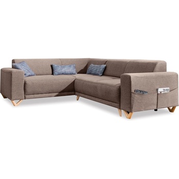 Miuform Кафяв разтегателен/с място за съхранение ъглов диван (ляв ъгъл/L форма) Classy Sophie - Miuform (697LIN4)