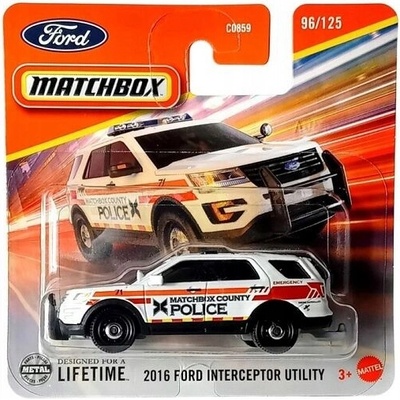 Matchbox Power Grab 2016 Ford Interceptor Utility biela