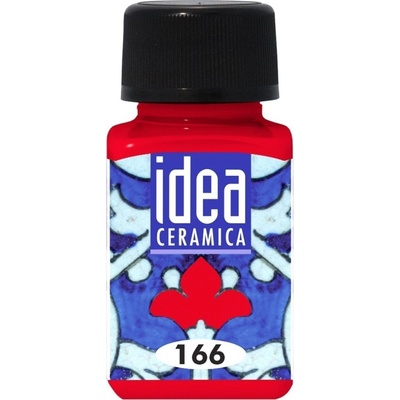 Maimeri Water-Based Cold Idea Farba na sklo a porcelán Carmine 166 60 ml