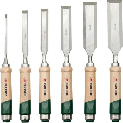 Parkside® Súprava dlát/Súprava na vyrezávanie dreva (súprava dlát, 6-dielna) (100399889)