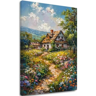 Obraz krajiny na plátne Cesta do rozprávky - 60x90 cm