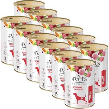 4Vets NATURAL Veterinary Exclusive RENAL 12 x 400 г