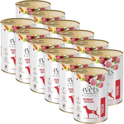 4Vets NATURAL Veterinary Exclusive RENAL 12 x 400 г