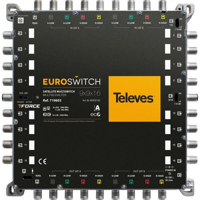 TELEVES EUROSWITCH 9x9x16 F END/CASCADE ref. 719603 – Zboží Mobilmania