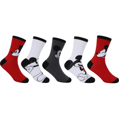 Character Юношески чорапи Character Character Crew Sock 5pk Junior - Mickey Mouse