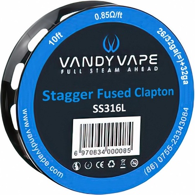 GeekVape Stagger Fused Clapton 26ga+32ga *2+32ga SS316L 3m