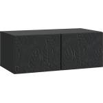 vidaXL Стенно монтиран ТВ шкаф 98 x 41 x 30 см Черно (898866)