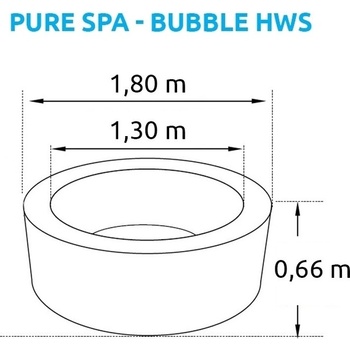 Marimex Pure Spa - Bubble HWS 11400275