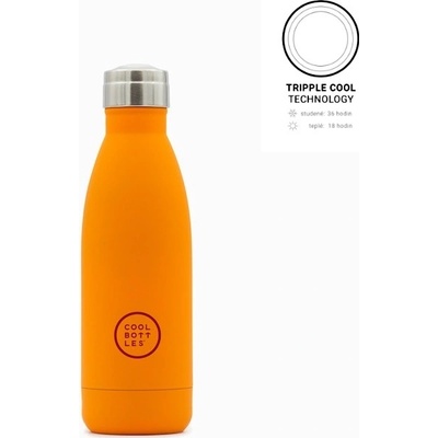 Cool Bottles Termo fľaša z nerezovej ocele Vivid Orange 350 ml