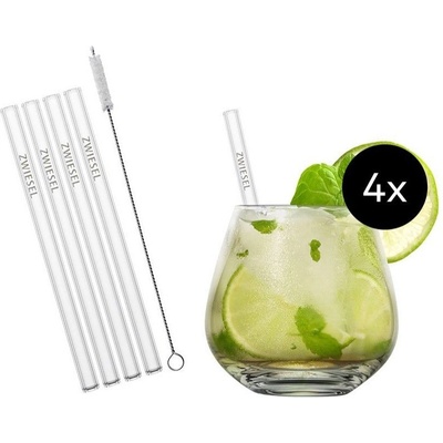 Zwiesel Glas Чаша за коктейл BASIC BAR 587 мл, със сламки, комплект от 4 бр. , Zwiesel Glas (ZWI130015)