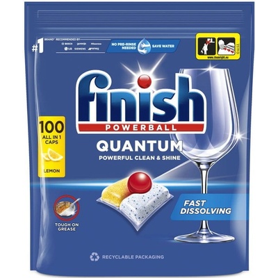 Finish Quantum All in 1 kapsle do myčky nádobí Lemon Sparkle 100 ks