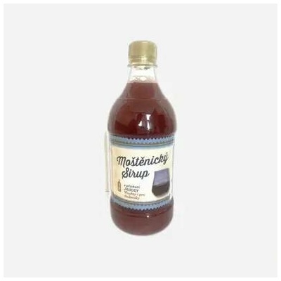 Moštěnický sirup Jahoda s nižším obsahem cukru 12 x 700 ml