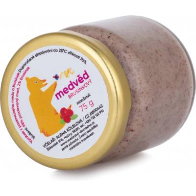 Medvěd Med s brusinkami 75 g