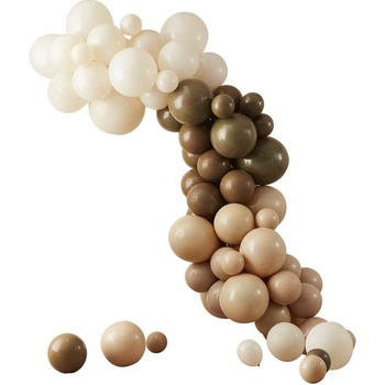 Ginger Ray Sada balónků na balónkový oblouk Hnědá