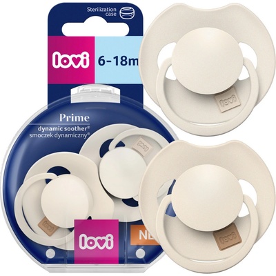 Lovi cumlík silikon dynamický Prime 2ks Coconut/Ivory