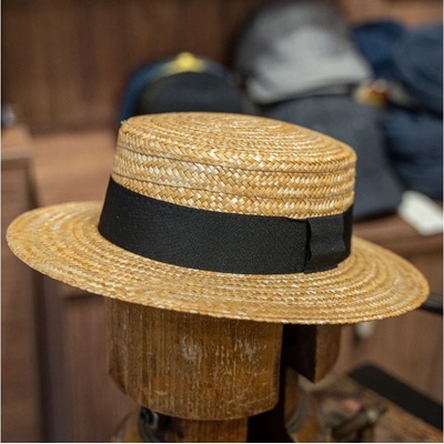 Fiebig Headwear since 1903 Letní slaměný boater klobouk unisex žirarďák Canotier UV faktor 50 – Zboží Dáma
