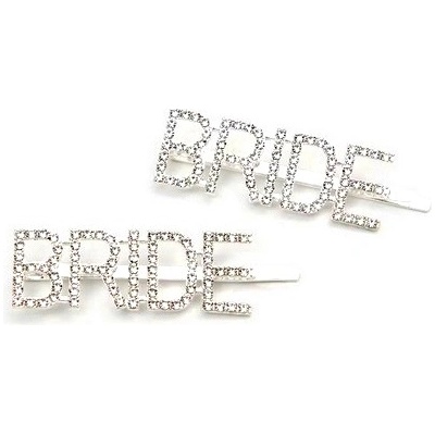 Sponky štrasové do vlasů 2 ks - Bride