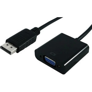 Roline Кабел Roline S3201-10, DisplayPort(м) към VGA(ж), черен (S3201-10)