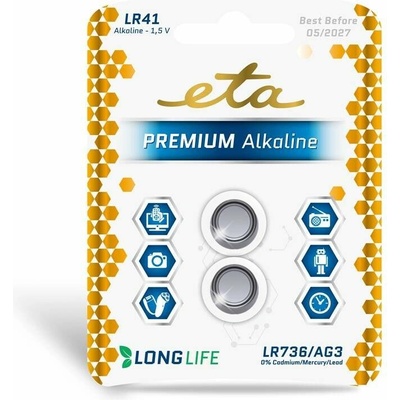 Eta Premium Alkaline LR41 2 ks ETALR41PREM2