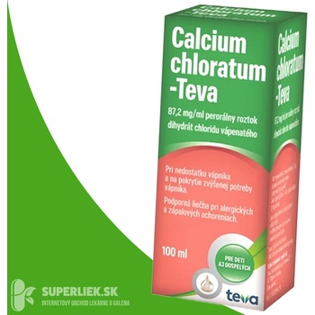 Calcium Chloratum-Teva sol.por.1 x 100 ml