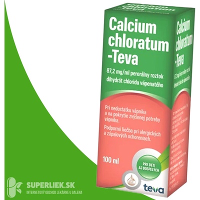 Calcium Chloratum-Teva sol.por.1 x 100 ml
