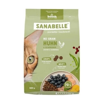 SANABELLE No Grain Kuřecí bezobilná krmiva pro kočky 0,4 kg
