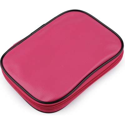 Sada kovových háčků a pomůcek na háčkování v pouzdře pink 1 sada