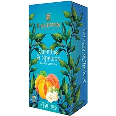 Ealdwin Jasmine & Apricot, zelený čaj 20 sáčků