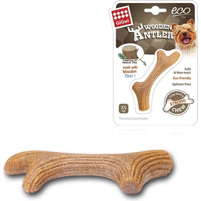 GiGwi Žvýkací parůžky Wooden Antler XS 10 cm – Zboží Dáma