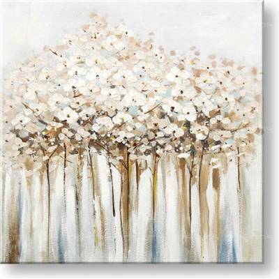 Maľovaný obraz na stenu KVETY 70x70 cm - 70×70 cm / Klasický 2 cm
